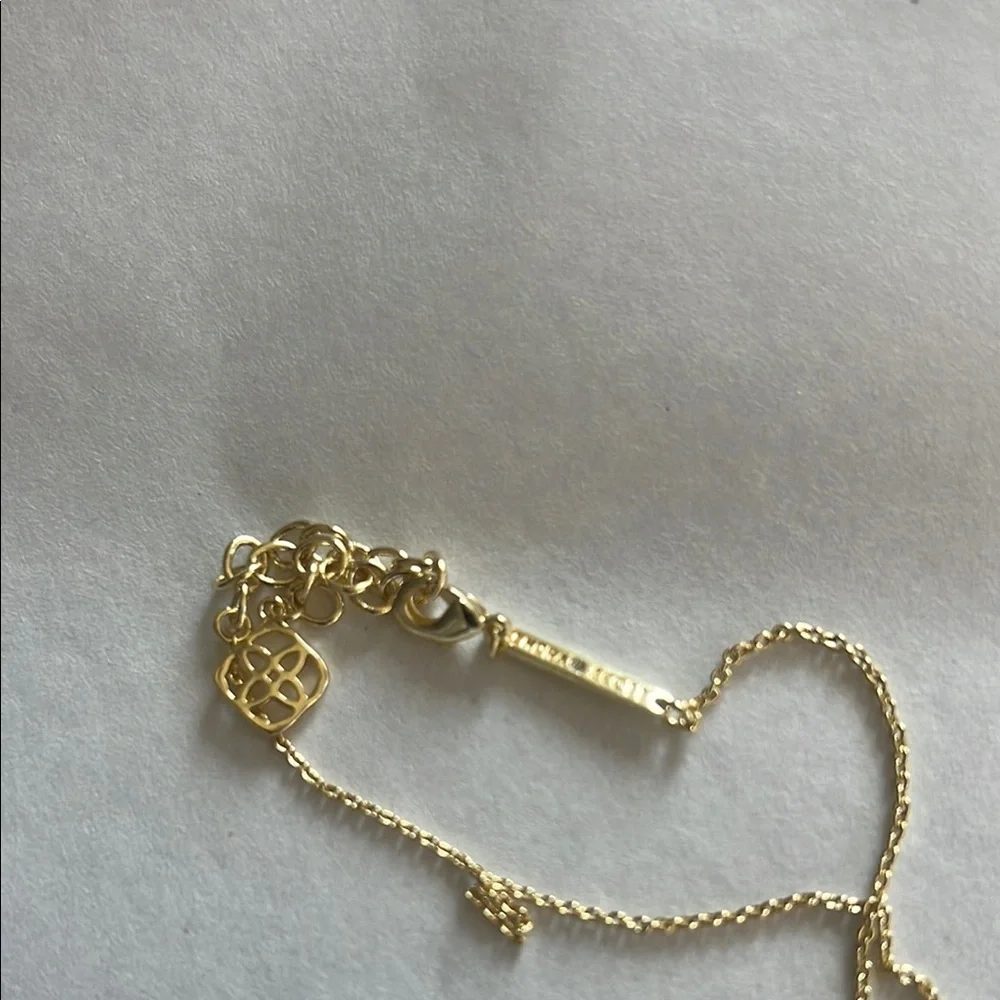 Kendra Scott Gold Necklace with Pink Stone - Picture 3 of 3